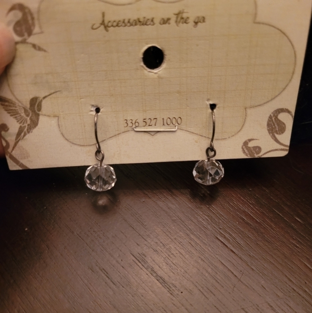 Crystal bead earrings